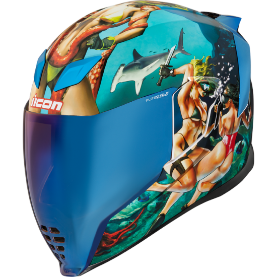 Icon Airflite™ Pleasuredome4 Helmet Hlmt Aflt Plsurdme4 Bl Lg