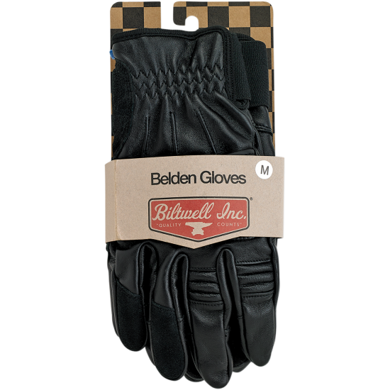 Biltwell Belden Gloves Glove Belden Blk Xs 1505-0101-301