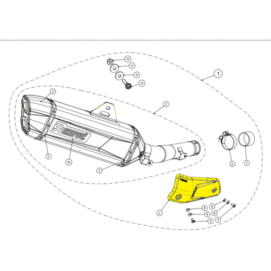 Akrapovic Ersatzteile Heat Shield Cf P-Hsy7So2