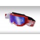 Pro Grip 3300 Motorradbrille Goggles 3300 Fl Wh/Rd Mir Pz3300Fl-127