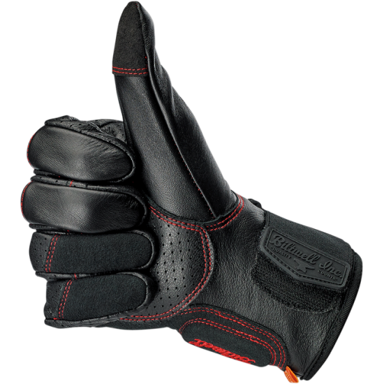 Biltwell Borrego Redline Handschuhe Glove Borrego Redline Xs 1506-0108-301