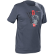 Akrapovic Red Strip T-Shirt Tee Men Rd Strip Bl/Gr Xx 801771