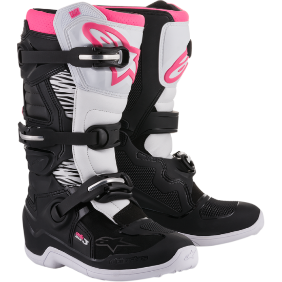 Alpinestars Stella Tech 3 Boots 4W Tech3 Bk/Wt/Pk 8