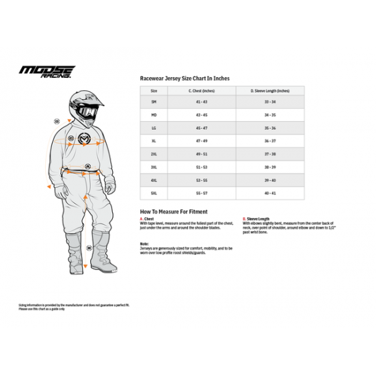Moose Racing Qualifier® Jersey Jersey Qualifier Or/Gy 3X 2910-7201