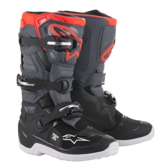 Alpinestars Tech 7S Mx Stiefel, Jugendliche Boot Tech7S Dgy/Lgy Fl/Rd 3