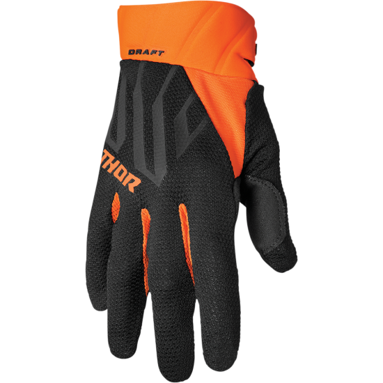 Thor Draft Gloves Glove Draft Black/Orng Xl 3330-6810