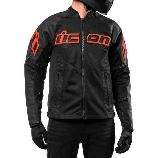 Icon Mesh Af™ Lederjacke Jkt Mesh Af Lthr Ce Sl 2X