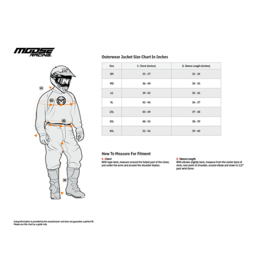 Moose Racing Xc1 Vest Vest Xc1 Black Xl 2830-0562