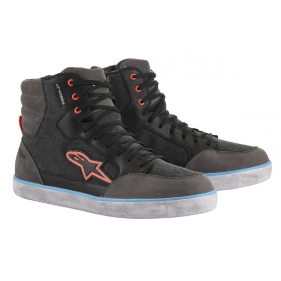 Alpinestars J-6 Wp Canvas Motorradschuhe Shoe J-6 Wp Bk/Gy/Bl 12.5