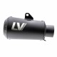 Leovince Lv-10 Full Black Slip-On Muffler Muffler Lv10 Fbk Ducati