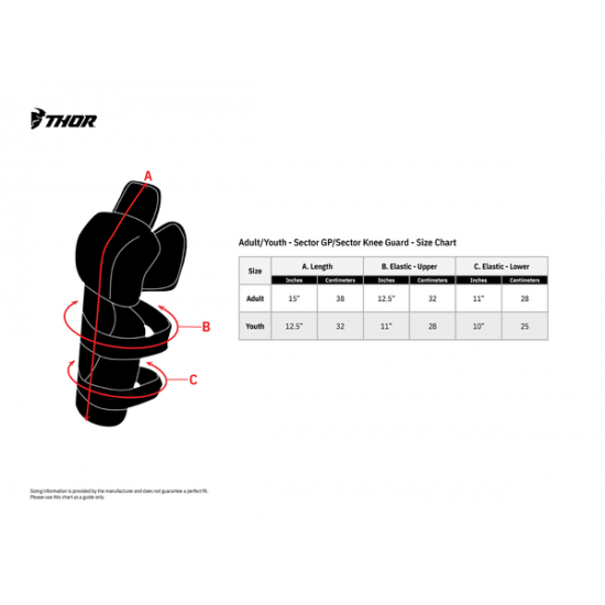 Thor Sector Gp Knee Guards Kneegrd Sector Gp Gy 2704-0429